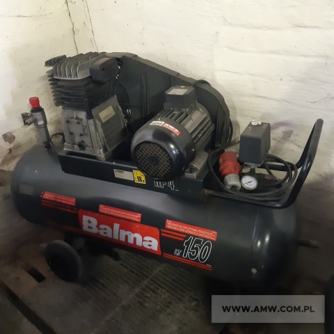 Kompresor olejowy BALMA Ns18s/150 (400 V, 50 Hz, ciśnienie robocze: 9 bar, pojemność zbiornika: 150 l) 